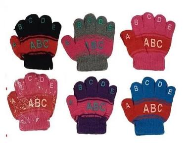 Kids Wear Woolen Hand Gloves