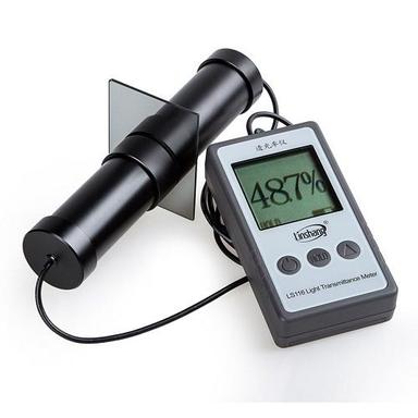 Silver Battery Operated Portable Light Transmittance Meter