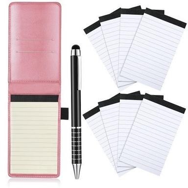 100% Genuine Foldable Leather Mini Notepad Holder