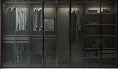 Glass Wardrobe 