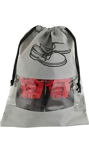 Shoes String Bag With Transparent Window