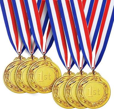 Round Shape Lightweight Corrosion Resistant Metal Body Annual Sports Medal
