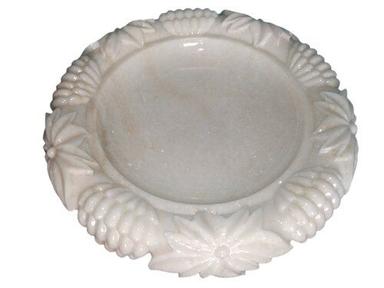 White Decorative Marble Carved Bowl