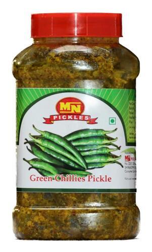 Natural And Pure Green Chilli Pickles, 500 Gm