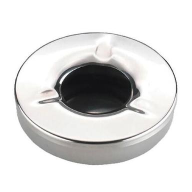 Lightweight Glossy Finish Corrosion Resistant Stainless Steel Round Ashtray 