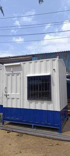 White and blue Security Cabin