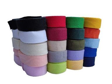 Multicolor Plain Pattern Pure Cotton Twill Tape For Garments