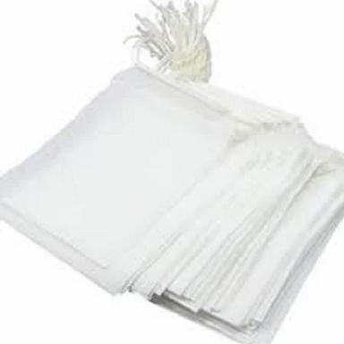 White Color Plain Pattern Square Shape Tea Bags