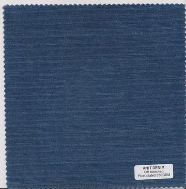 330 GSM Knitted Denim Off Bleached Float Plated Fabrics