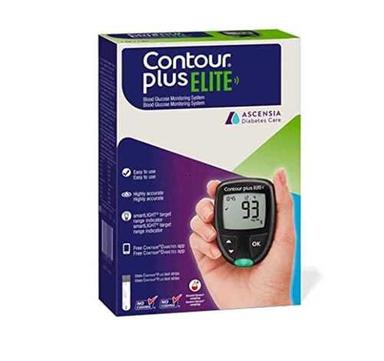 Portable Contour Plus Elite Glucose Monitoring System