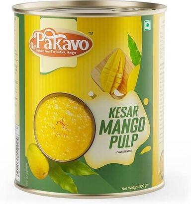 Canned Sweetened Kesar Mango Pulp