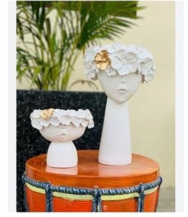 Polyresin Decorative Planters Set