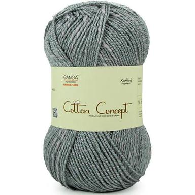 Grey Eco-Friendly Low Shrinkage Crochet Cotton Yarn