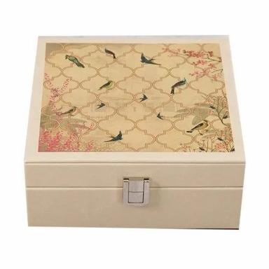 Square Wooden Decorative Jewellery Box