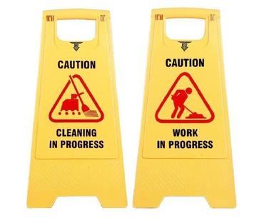 Yellow Color Printed Pattern Caution Sign Board