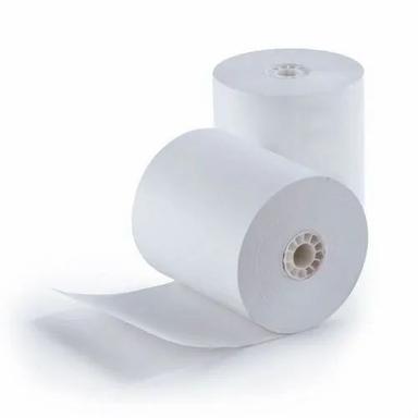 White Color 22 Mm Thickness Plain Receipt Printer Rolls