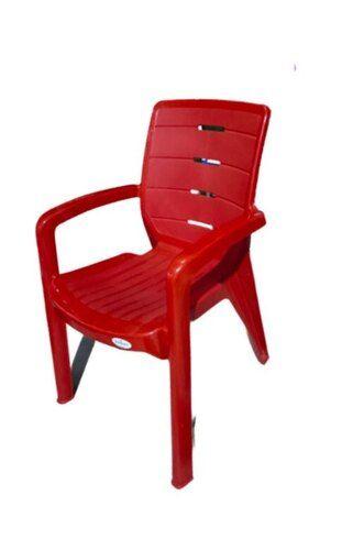 High Back Plastic Chair With Armrest Handle