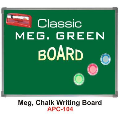 Wall Mounted Rectangular Aluminium Frame Green Chalk Writing Boards for Educational Purpose 