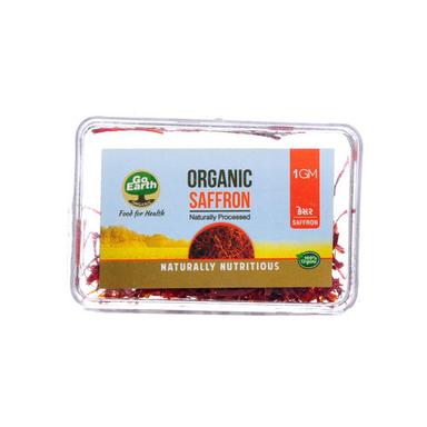 GO EARTH ORGANIC Indian Origin Organic Kesar Saffron 1 Gram