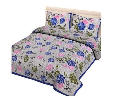 Jaipuri Cotton Double Floral Bed Sheet