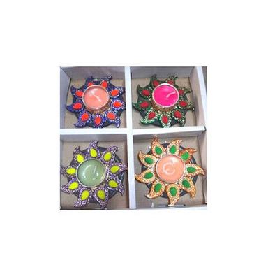 Color Coated Wax Floating Diyas