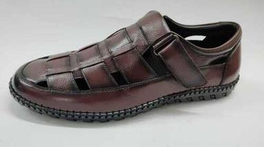 Casual Wear Regular Fit Slip Resistant Lightweight Leather Sandals
