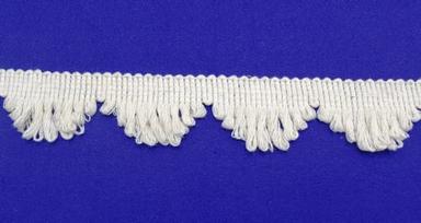 Plain White Fancy One Sided Cotton Lace