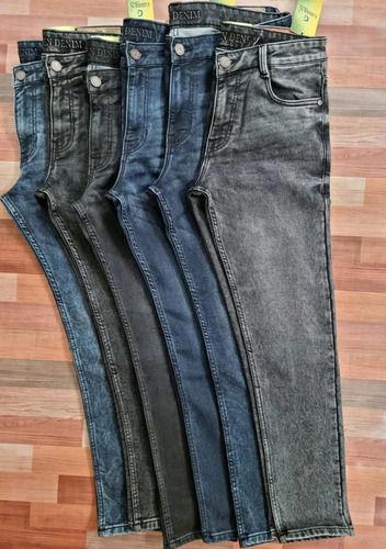 Anti Wrinkle And Easily Washable Plain Blue Branded Jeans 