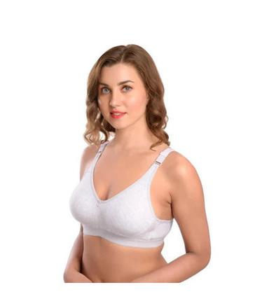 Daily Wear Skin-Friendly Regular Fit 3/4th Coverage Plain Cotton Non-Padded Ladies Bra