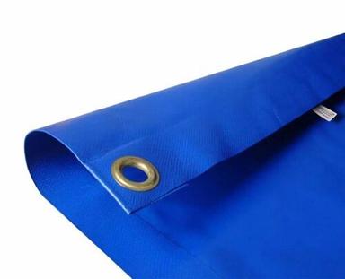 Long Lasting Durable Waterproof Blue PVC Coated Tarpaulin