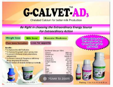 G Calvet Ad3 Animal Calcium Supplement