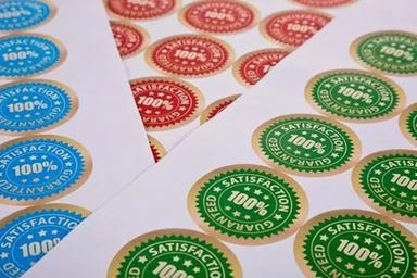 Round Shape Printed Stickers