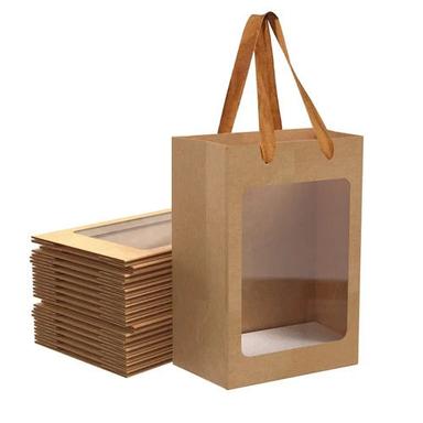 Window Paper Bag - Color: Brown