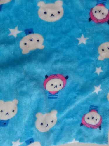 Soft Fur Material Multicolor Printed Baby Flannel Fabric