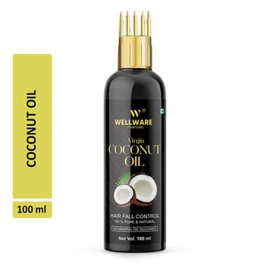 WELLWARE Virgin Coconut (Cold Pressed) with Comb Applicator Hair Oil