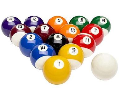 Easy to Play Round Shape Polished Finish Solid Surface Snooker Balls