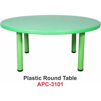 Play School Non Toxic Finish Sturdy Constructed Plastic Round Table