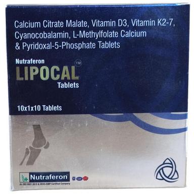 Nutraferon Lipocal Tablets - Ingredients: Calcium Citrate Malate