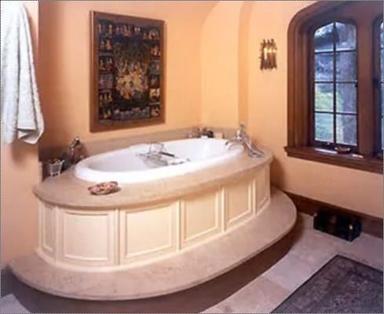 Rectangular White Ceramic Bath Tub 