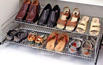 Durable Stainless Steel Pull Out Shoe Shelves