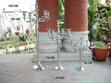 Aluminum Candelabras With Mirror Polish Finish