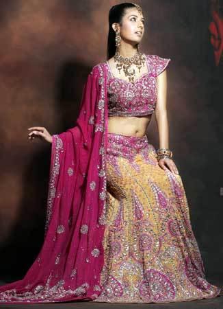 Indian Marvelous Color Bridal Lehenga