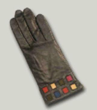 Multicolor Ladies Leather Gloves With Kulti Suede