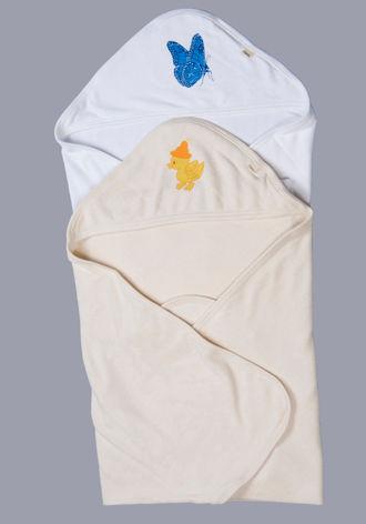 Two Layer Hooded Baby Bath Towels