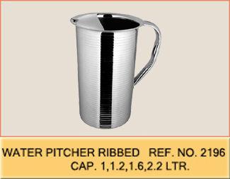 Water Pitcher Ribbed