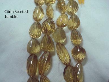 Citrin Faceted Tumble Beads