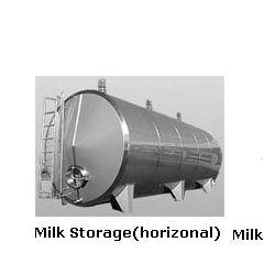  क्षैतिज दूध भंडारण टैंक 