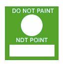 "Do Not Paint, Ndt Point" Ndt Labels