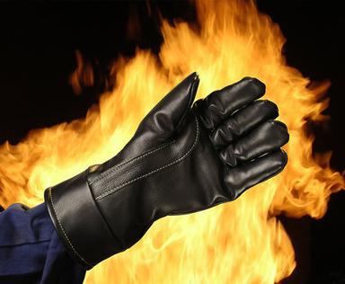 Fire Fighting Leather Hand Gloves