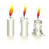 As Per Requirement White Candles